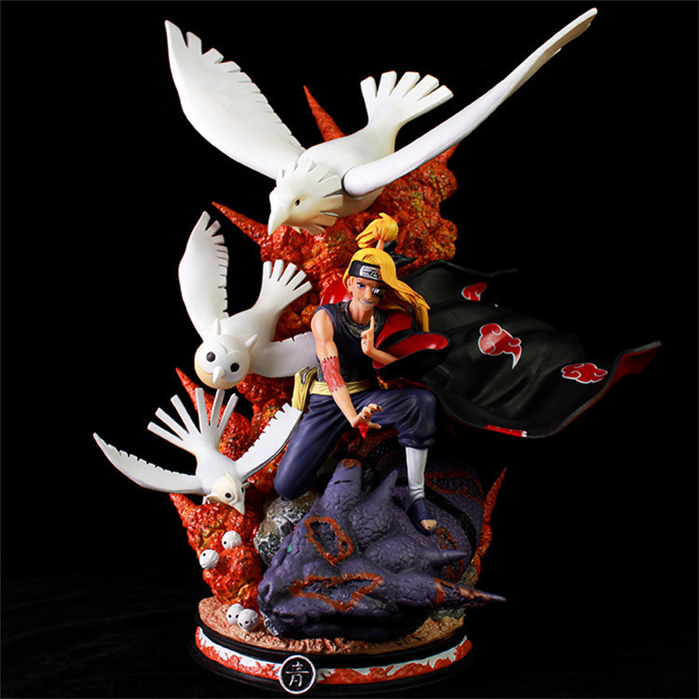 40cm Akatsuki Deidara Battle Ver. GK PVC Action Figure Anime Statue Collectible Cartoon Model Kids T