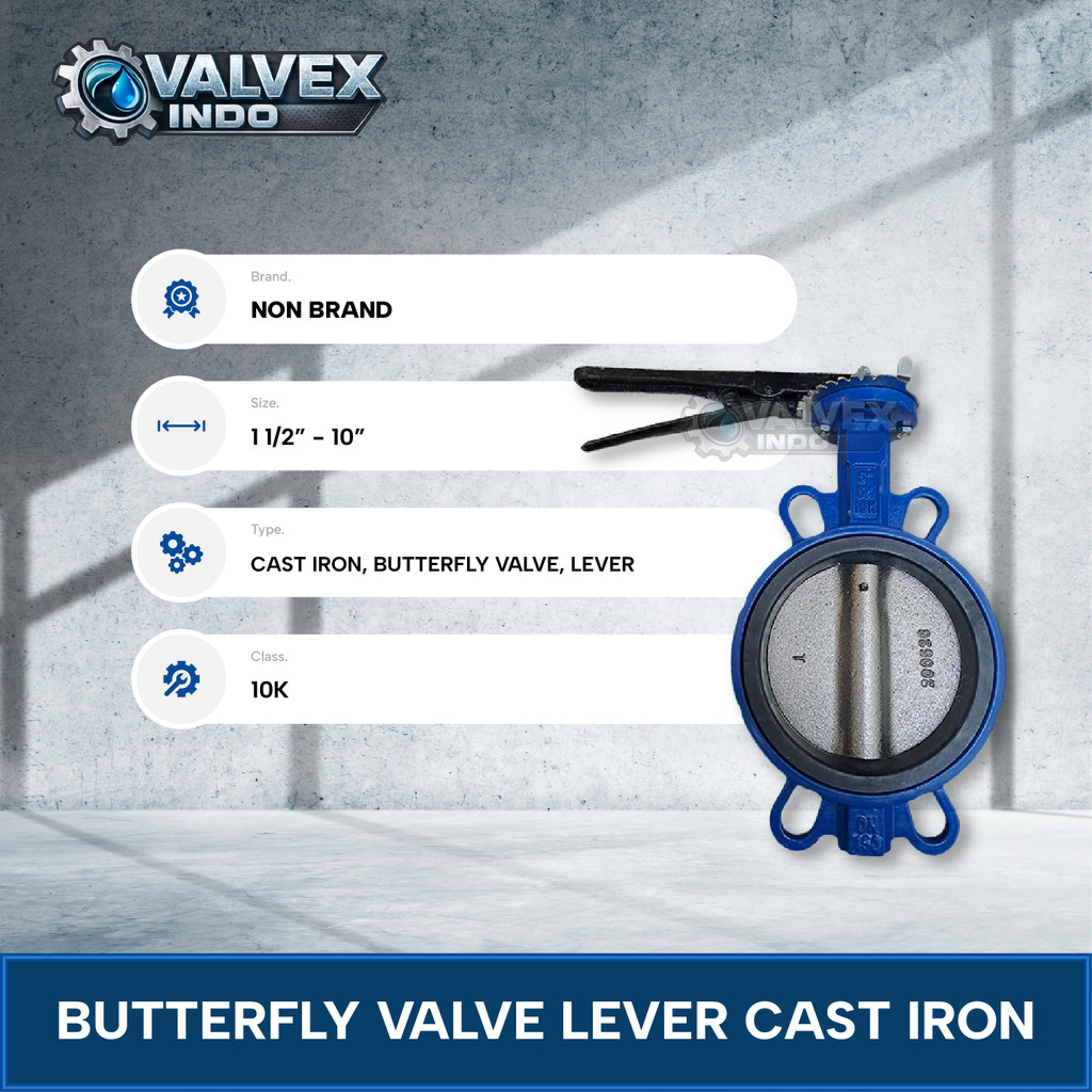 BUTTERFLY VALVE 10" INCH CAST IRON ORIGINAL T1290