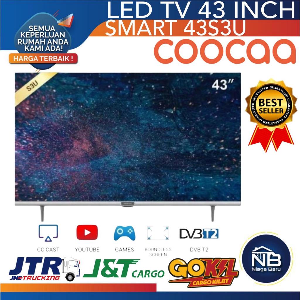 COOCAA Smart LED TV 43 inch Digital Smart TV Coocaa 43S3U Khusus BOGOR