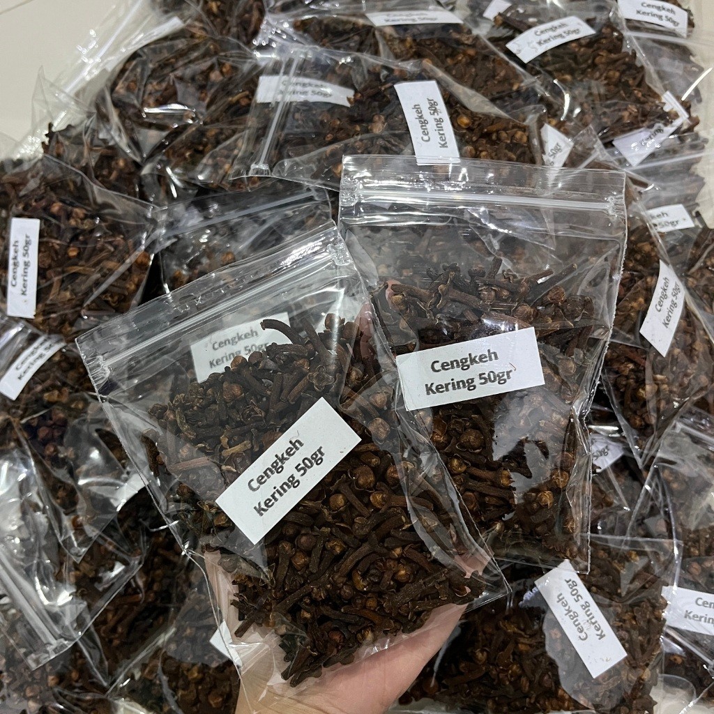 [ PROMO Cengkeh Kering [ 50 gram ] Cengkeh Kering Utuh Kualitas Premium Cengkeh Rempah Alami Lokal B