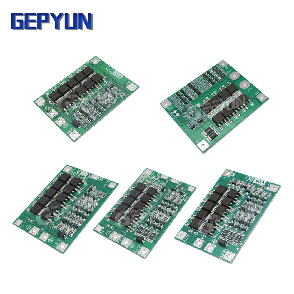 3S 20A 25A 40A 60A Baterai Lithium Li-ion 18650 Pengisi Daya Balance/Papan Perlindungan BMS PCB yang