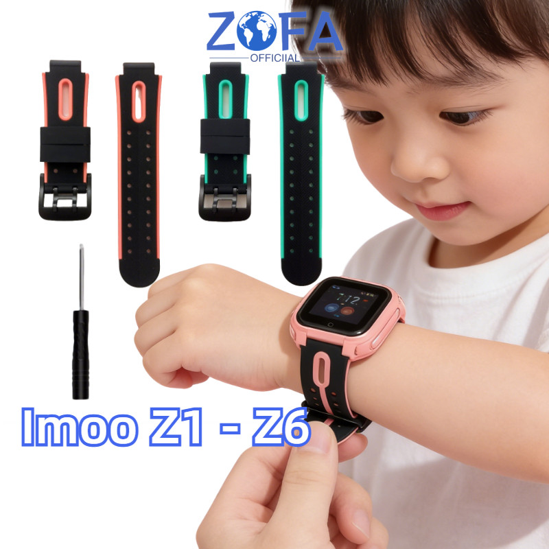 Imoo Strap Z1 / Z2/ Z5 /Z6 Original Tali Jam Tangan Smartwatch Rubber Silikon Produk Asli Resmi Imoo