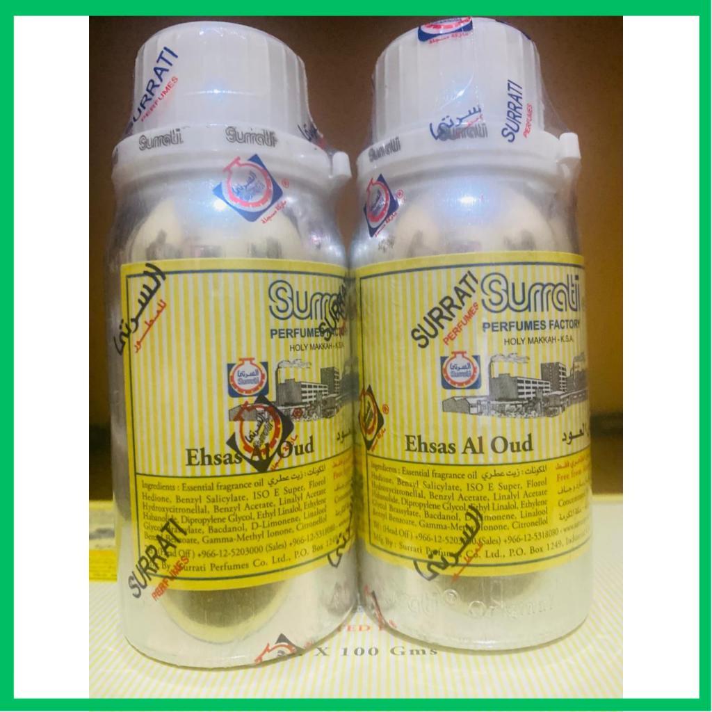 Ehsas Al Oud Bibit Parfum Ehsas Al Oud Surrati 100ml Original Bersegel (org)