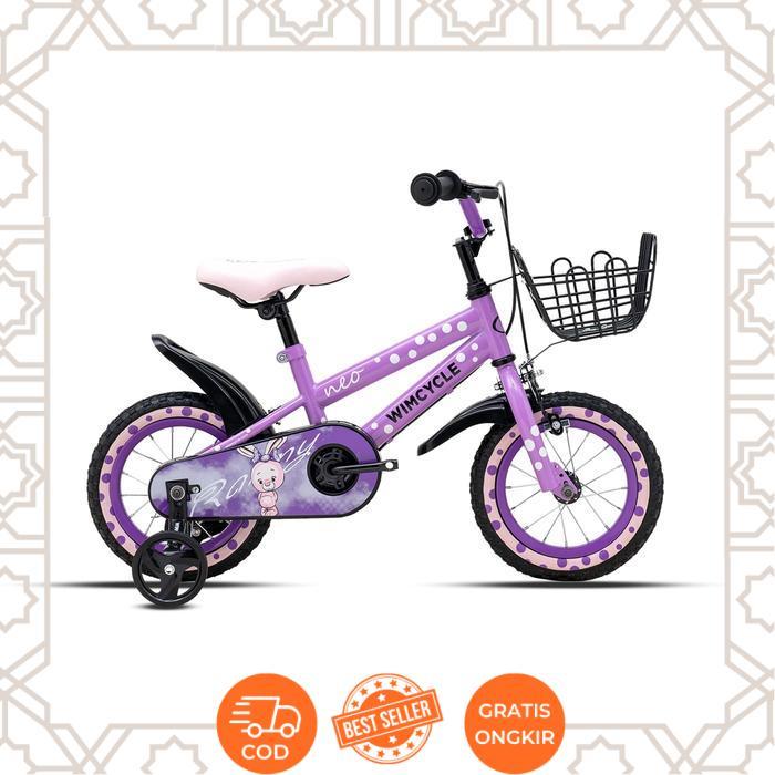 Wimcycle Neo Sepeda Anak [12 Inch] - Rany Purple -Eclips