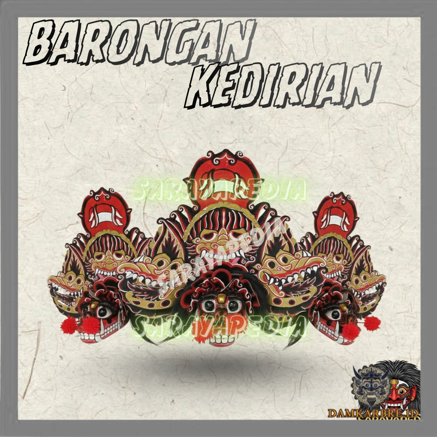 Barongan Kucingan Kedirian Ukuran 15 Barongan Pentas Premium BRE BRE