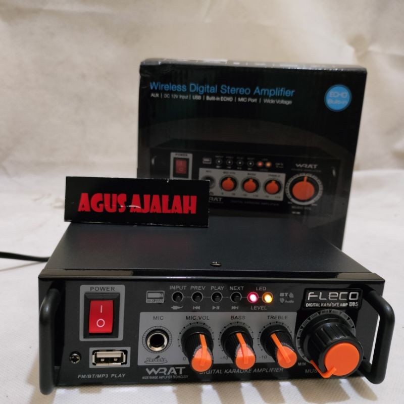 MURAH BANGET Romo power amplifier bluetooth karaoke FLECO D05 BISA ANGAKT SPEAKER 12INCH X2