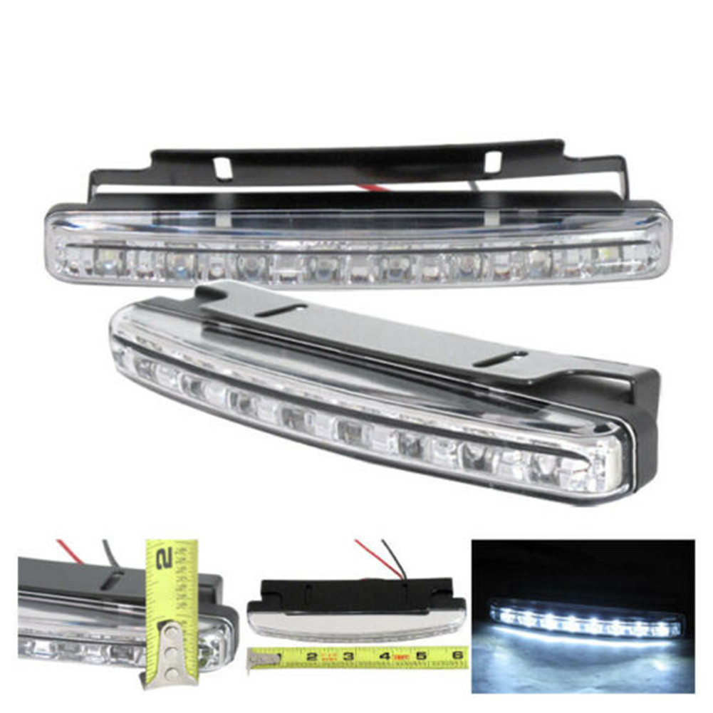 White Daytime Running Light Parts Tool Useful 6000K Driving DRL Lamp For Trucks SUVs Trailers RVs Hi