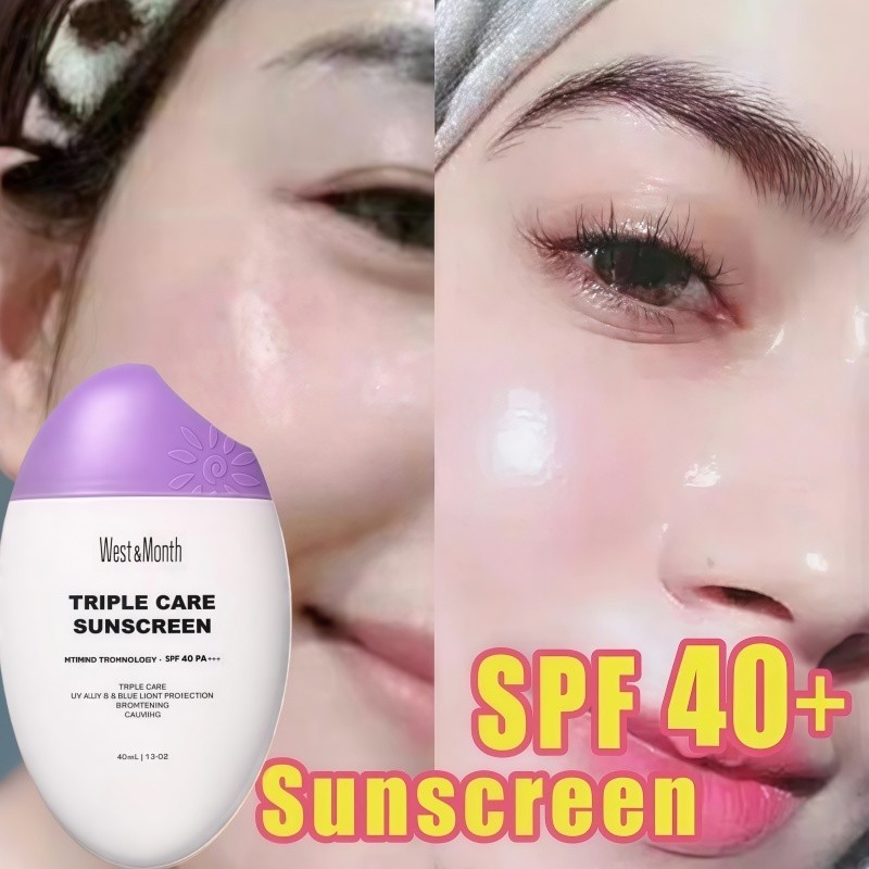 Sunblock Wajah  Anti UV Waterproof Oil Control Sunscreen Untuk Kulit Berminyak & Jerawat