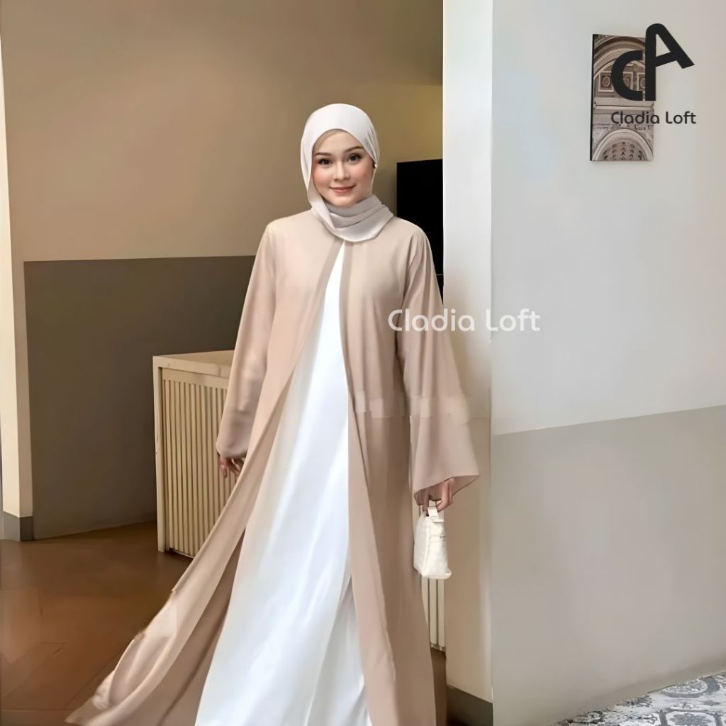 Cladia Loft - Outer Ceruty Raaya Series | Cardigan Ceruty Panjang | Long Outer Trend | Ceruty Trendi