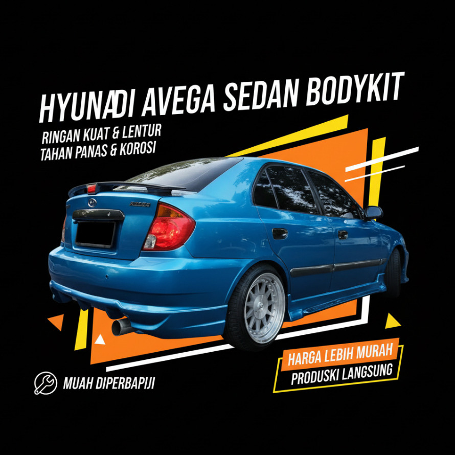 bodikit BODYKIT hyundai avega old body kit hyundai avega sedan