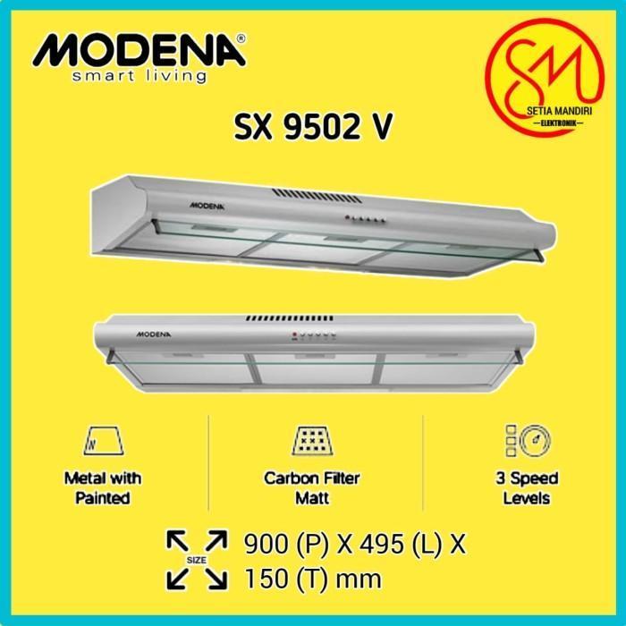 Cooker Hood Modena Sx 9502 V - Slim Hood Modena