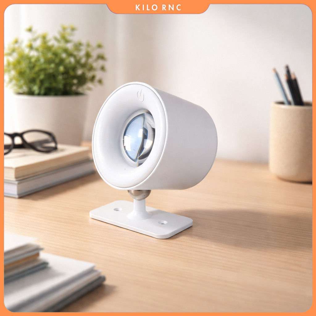 MESGET Lampu Baca Magnetik Wireless Led Spotlight Rechargeable 1800mAh - JG001