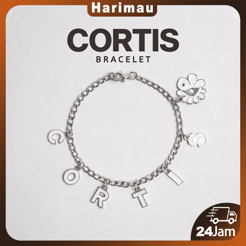 Gelang CORTIS Chain  - Cortis Bracelet- Fanmade Aksesoris Kpopers Korea Stainless Steel Anti Karat