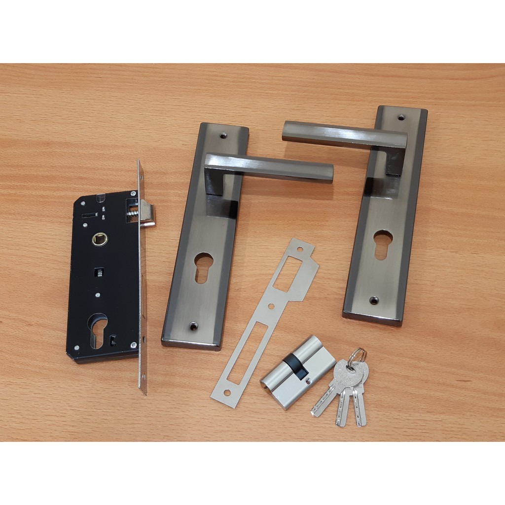 New KUNCI PINTU RUMAH UKURAN BESAR 25CM MINIMALIS TIPE 16 / GAGANG PINTU RUMAH CHROME MINIMALIS