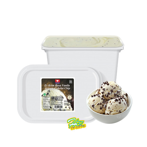 Diamond Es Krim Vanila Coklat Chips / Vanilla Chocolate Chips 8 Liter