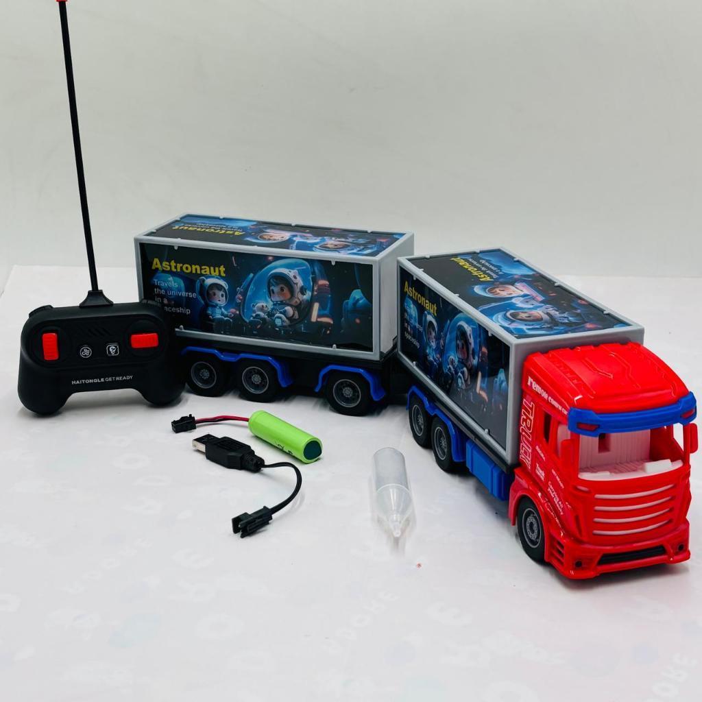 Truck Trailer Remot Kontrol Mainan Truk Panjang Kontainer / Mainan Truk Container