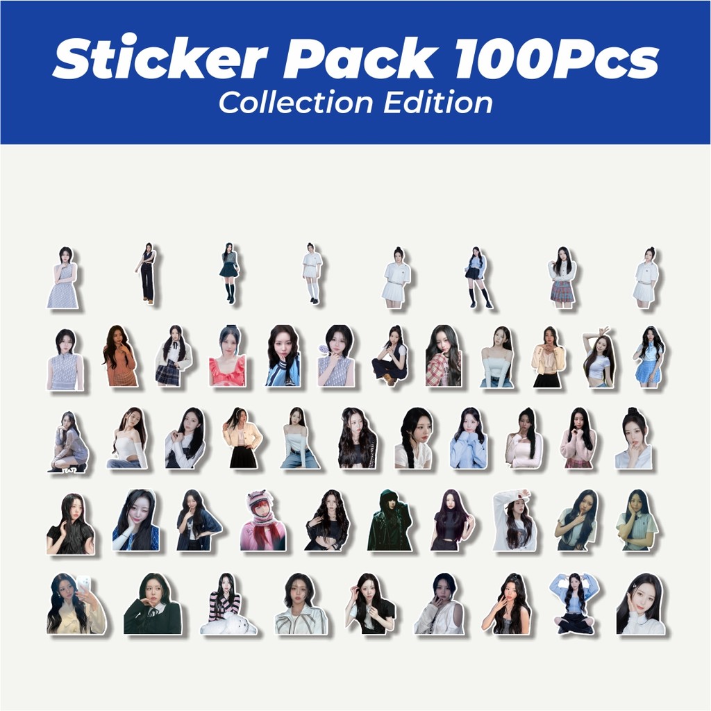 Hot Stiker Stiker JEONG HYERIN (tripleS) Lucu Anti Air Stikers Berperekat Waterproof Sticker Decal B