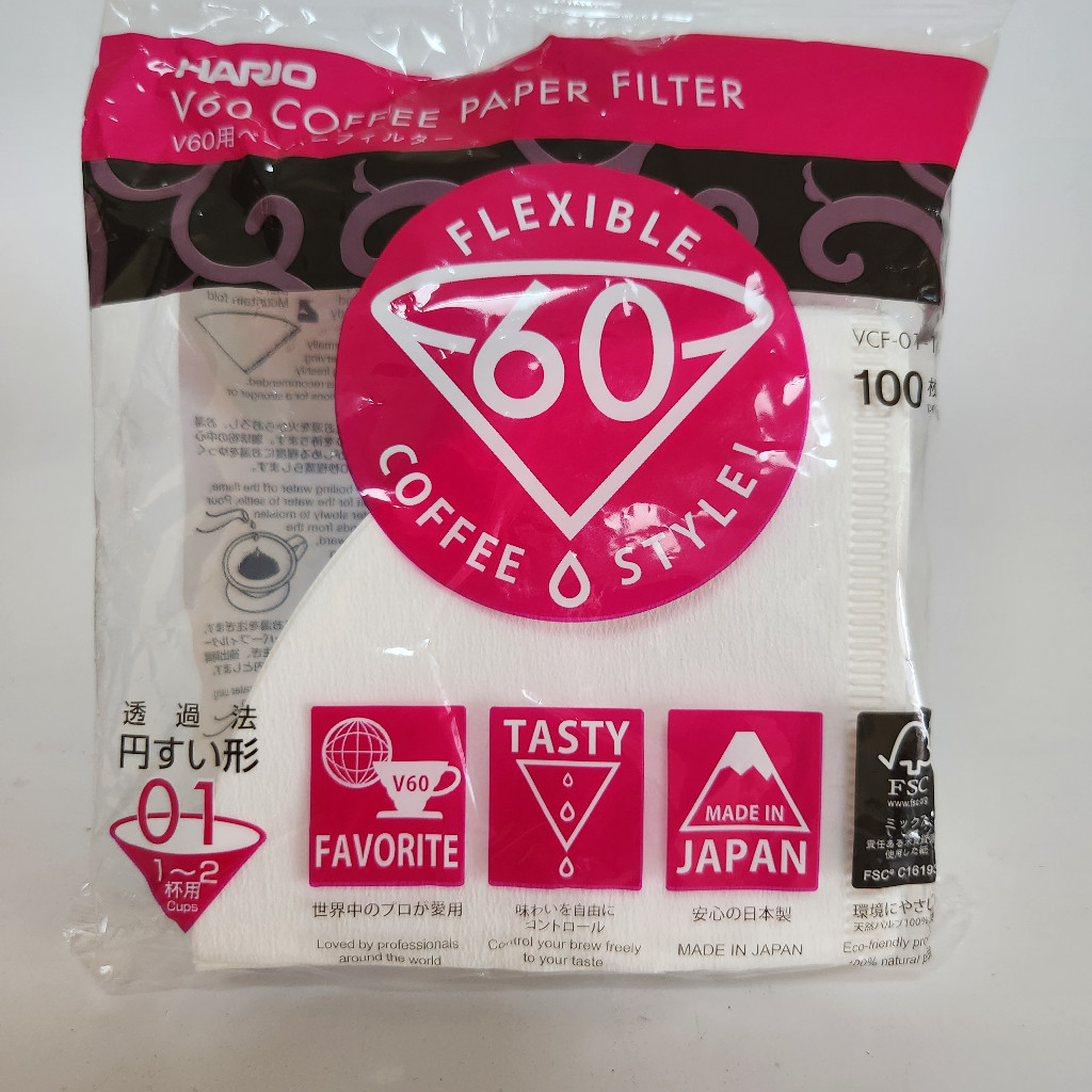 HARIO JAPAN Paper Filter V60 | Kertas Saring Kopi V60 | 01/02