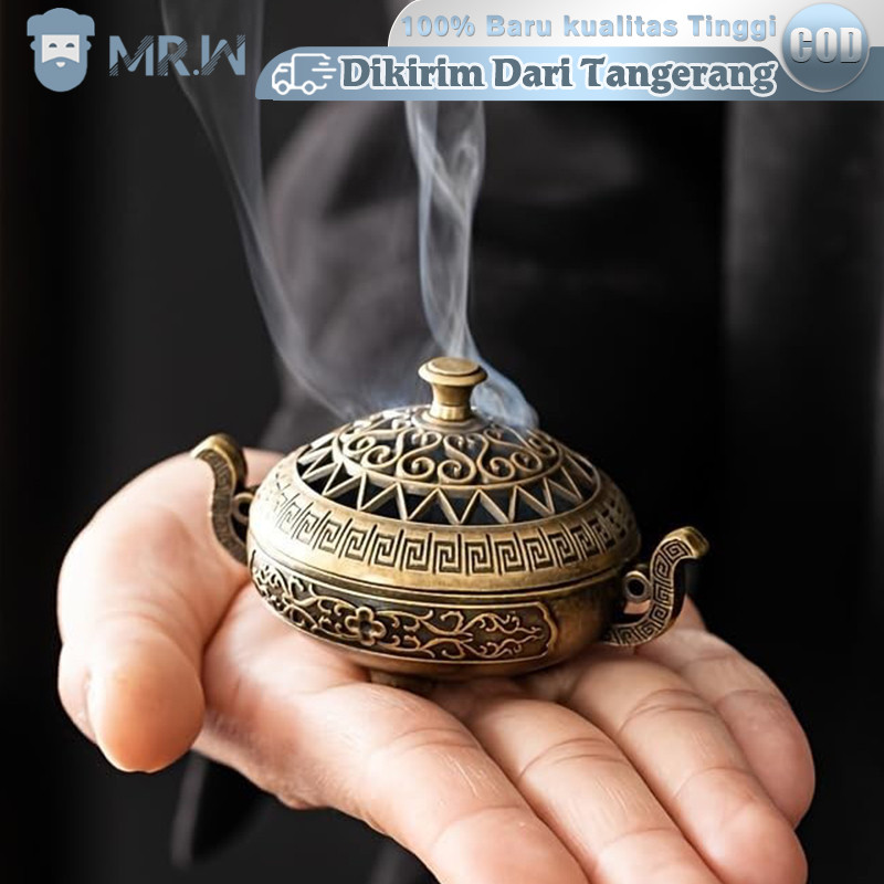 Tempat Bakar Bukhur Mabkharah Kecil Anti Karat Untuk Aroma Terapi Ruangan Anda