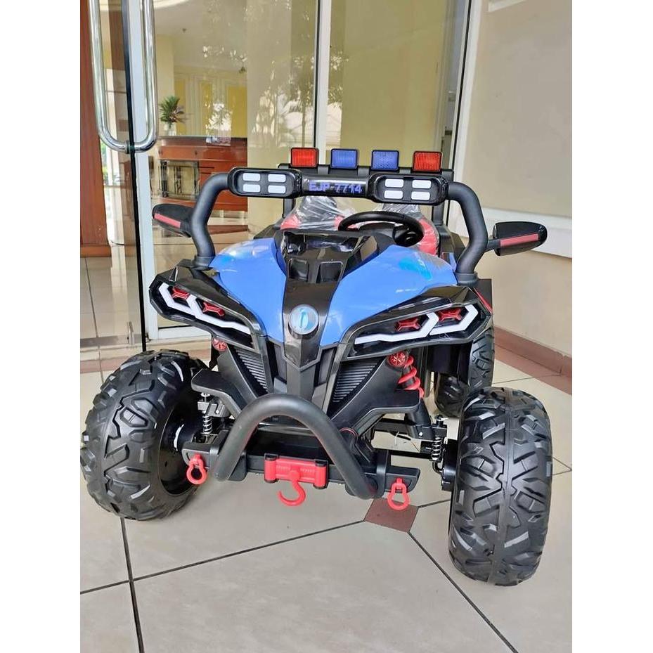 EJP-7714+ Mobil aki Jeep Cobra Mainan anak Ban Karet Jok Busa