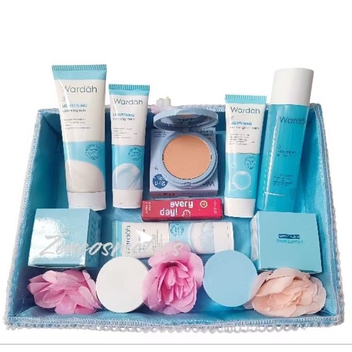 Wardah Paket Seserahan Lengkap/ Wardah Hantaran nikah / Paket Kosmetik Seserahan/ Parsel Wardah