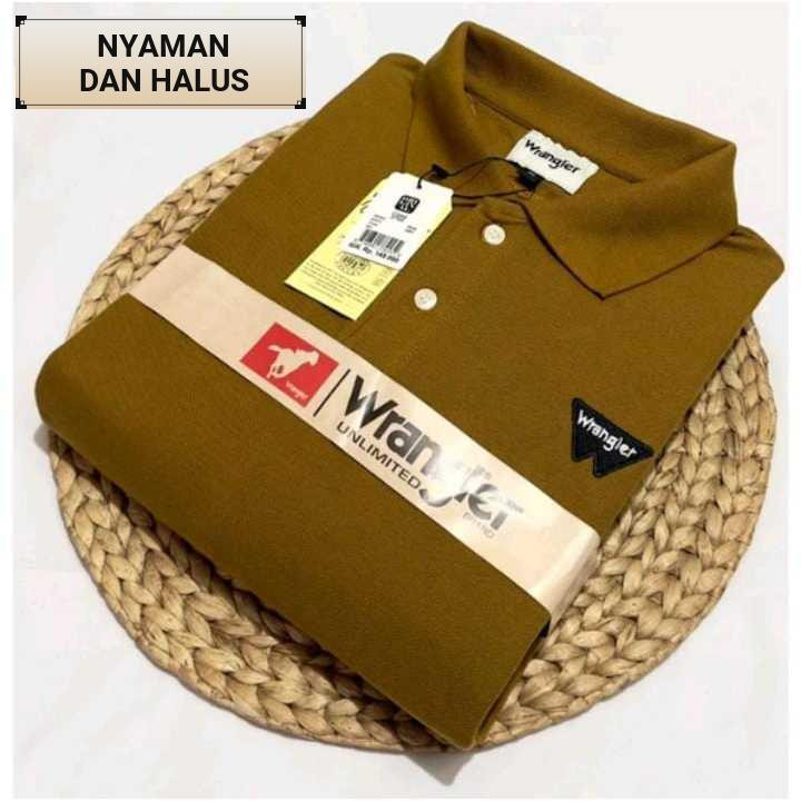 DELISTORE KAOS KERAH PRIA DEWASA WRANGLER TERBARU M L XL XXL POLO SHIRT ORIGINAL PREMIUM TERBARU M-X