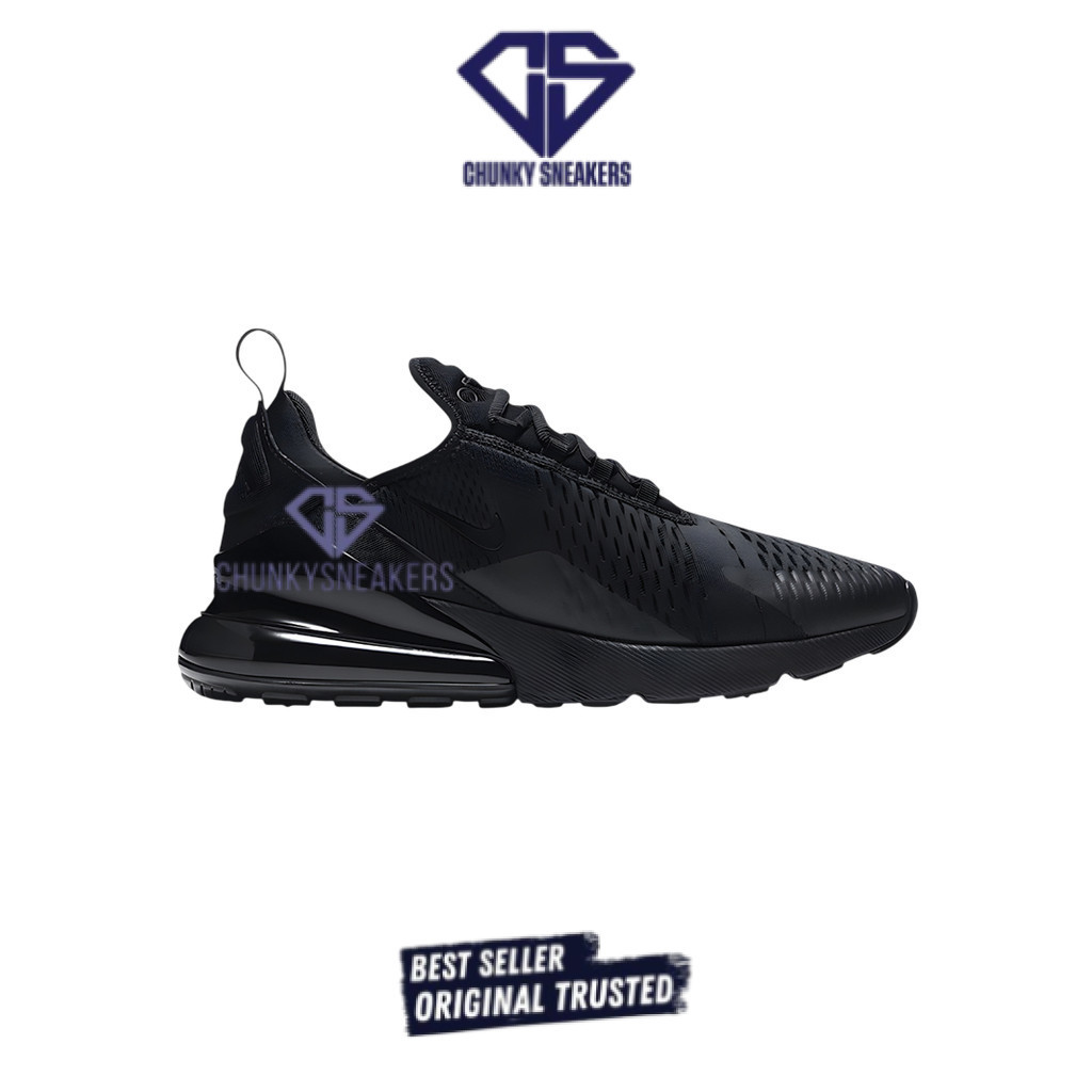 Sepatu Nike Air Max 270 Triple Black 100% Original BNIB