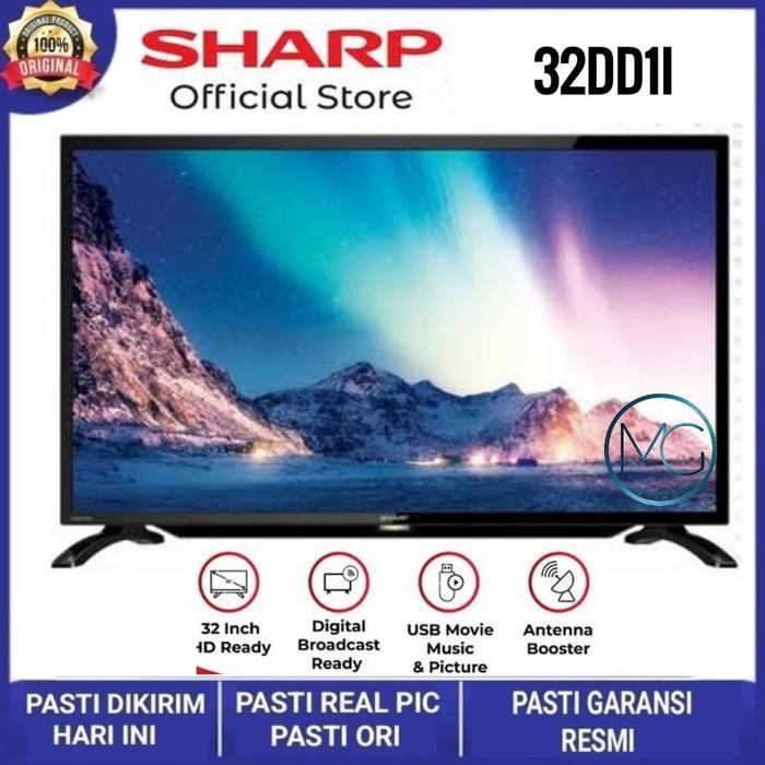 PROMO GASPOLL SHARP LED DIGITAL TV 32 INCH 2T-C32DD1i 2TC32DD1i 32DD1i