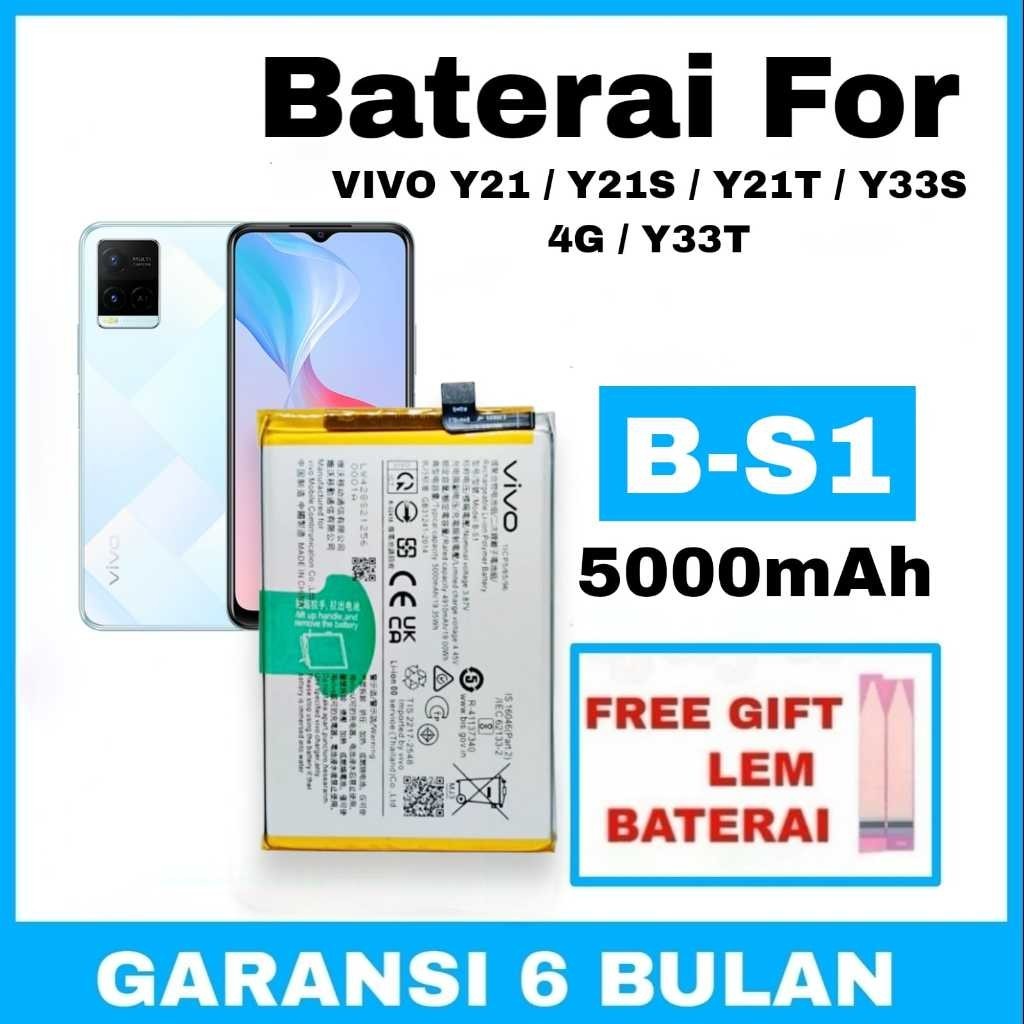 BATERAI Batre B-S1 VIVO Y21 / Y21S / Y21T / Y33S 4G Original BATERAI