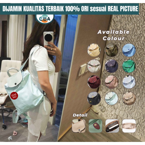 CBA  Tas Ransel BackPack Wanita Mini Korea Style Premium Kulit ANTI AIR Remaja Kulit Asli