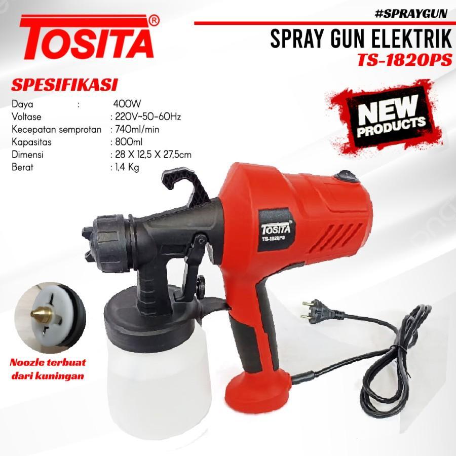spray gun cat elektrik TOSITA alat cat mobil simpel