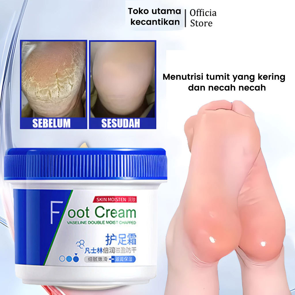 vaseline Cream kaki pecah dan kering perawatan kaki kering dan kusam penghalus kaki kasar dan pecah