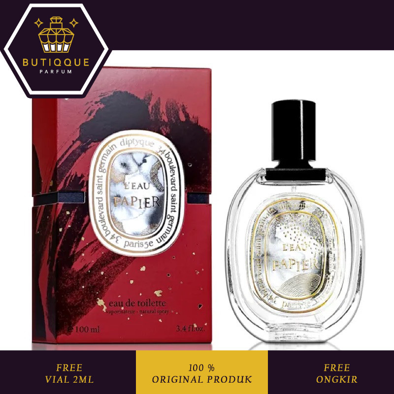 DIPTYQUE LEAU PAPIER RED EDITION EDT 100 ML Box Segel + Batchcode