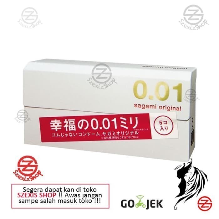 PROMO EKSTRA GRATIS ONGKIR  SAGAMI KONDOM ORIGINAL 0.01mm NonLatex.  Tipis, Thin 001 - 5 pcs [PRIVAS