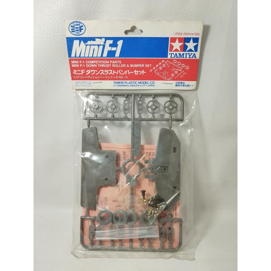 Tamiya Mini F1 Down Thrust Roller & Bumper Set Kompetisi 25014 Original Dengan Kardus dan Packing Gr