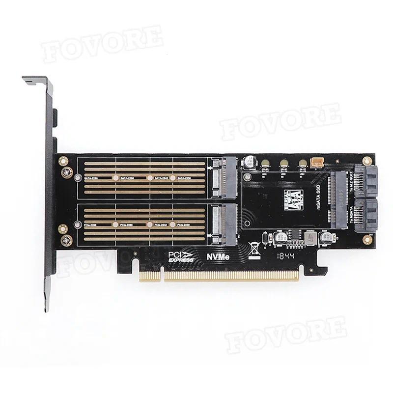 mSATA M2 PCIe adapter mSATA M2 NGFF NVMe AHCI SSD to PCIe adapter mini SATA M2 B key M key b key PCI