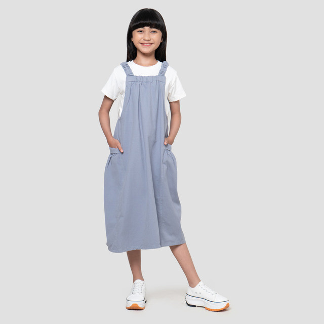 Nevada Midi Dress Overall With Inner Anak Perempuan 123372744