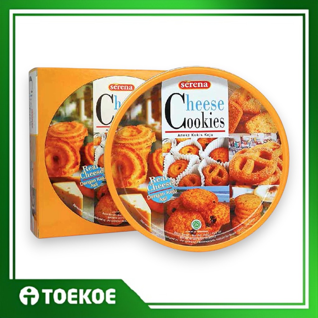 TOEKOE Serena Cheese Cookies Kaleng 454gr