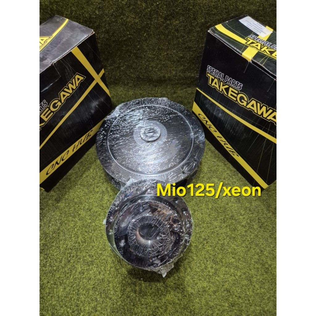 TROMOL SET TAKEGAWA, MIO , MIO J , MIO125/XEON BLACK (HITAM) DEPAN+BELAKANG