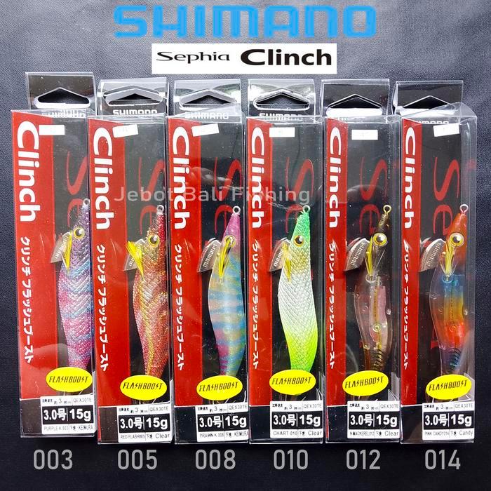 Egi SHIMANO CLINCH FlashBoost 3.0 - Umpan Pancing Cumi - Eging - Squid - No. 003