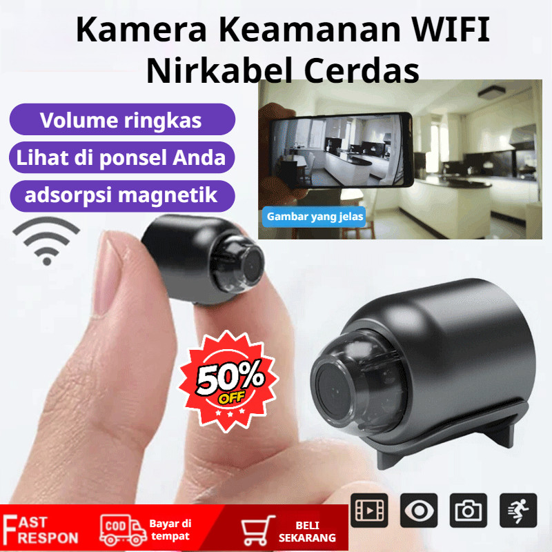Pantau Jarak Jauh 24 Jam Kamera CCTV WiFi SL 1080P Dengan PIR Sensor Gerak/Night Vision 5M/IP65 Wate