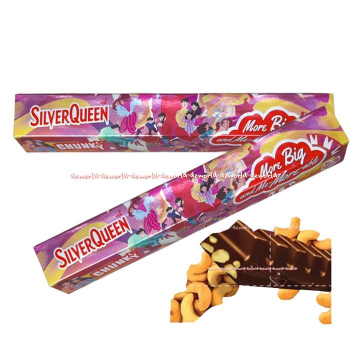 Silverqueen Chunky 1Kg Coklat Silver Queen Ukuran Besar Jumbo I Love You For Big-Kin Manis Romantis 