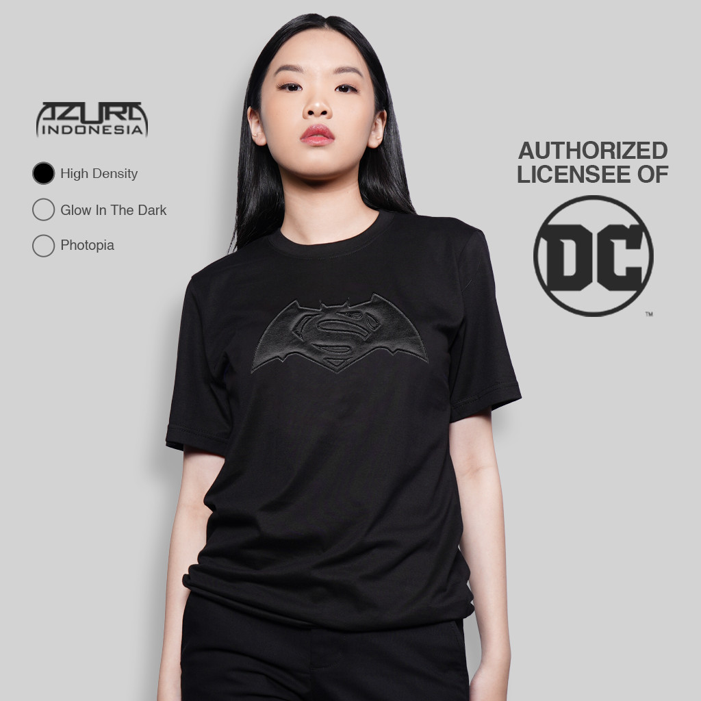 Azura Tshirt DC Comics Original Batman Logo Asphalt Hitam