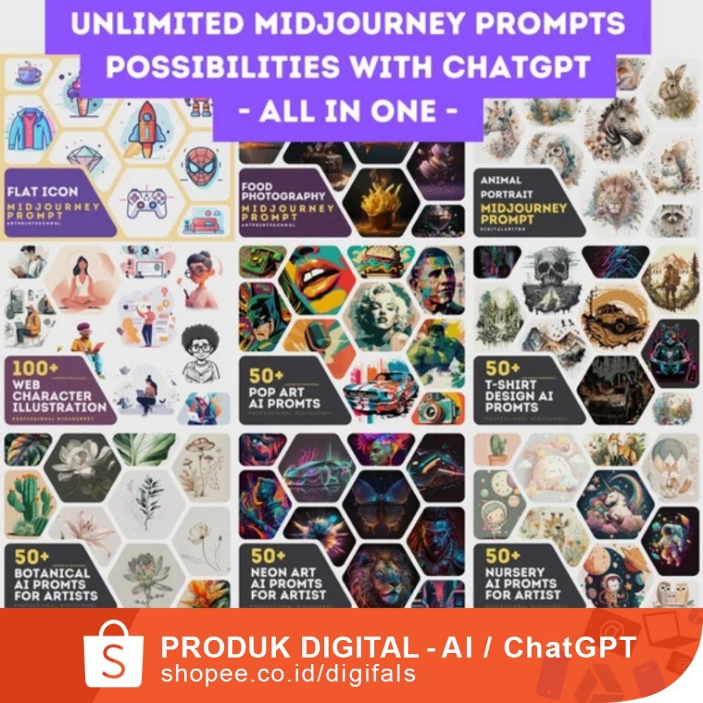 Lifetime Access (PROMPTS) Ai Professional Midjourney Prompt Guide - AI Art, Midjourney Prompt, Midjo