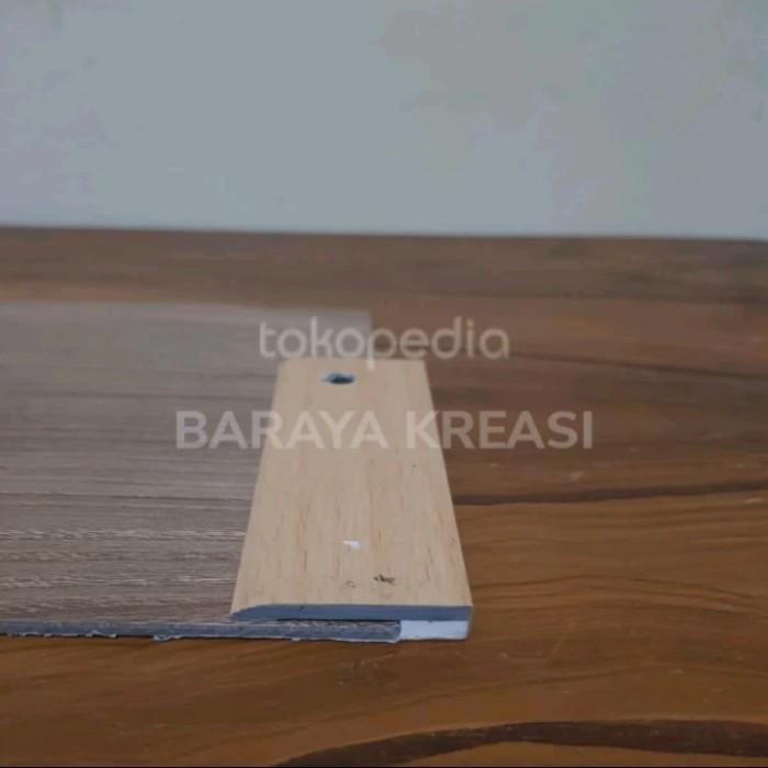 LIST ENDCAP/ENDING KAYU MDF LANTAI VINYL/SPC/PARKET 2.44CM - ENDCAP VINYL