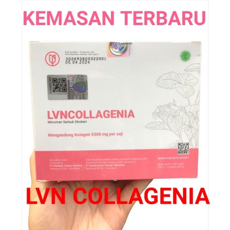 LVN COLLAGENIA | Collagen Drink untuk Kulit Glowing & Awet Muda | Order Sekarang | 1BOX 10 SACHET