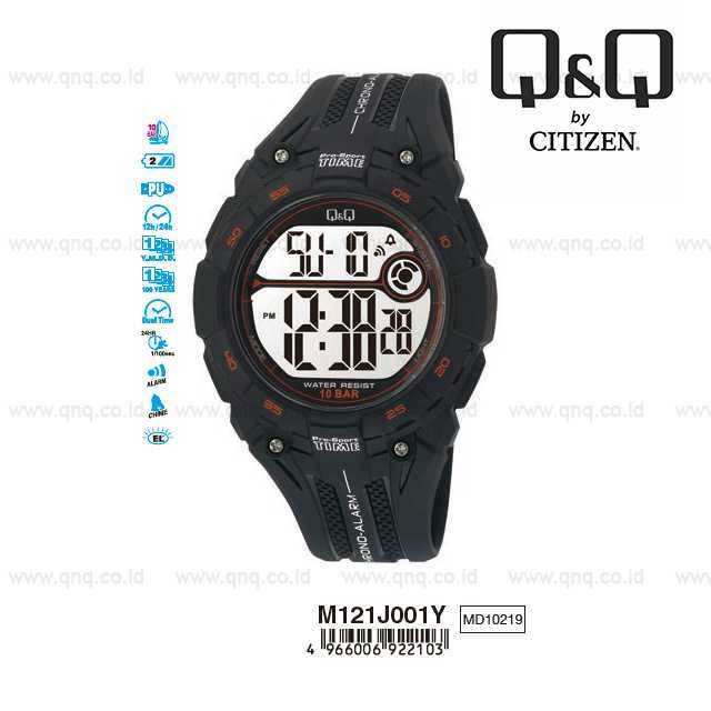 NEW 161 Q&Q QnQ QQ Original Jam Tangan Pria Digital - M121 M121J Water Resist 161