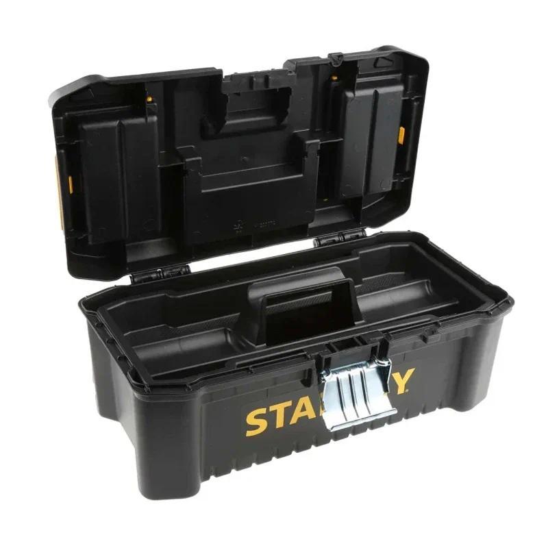 Stanley STST1-75515 Toolbox "Essential" with Metal Latches Portable Plastic Essential Toolbox with R