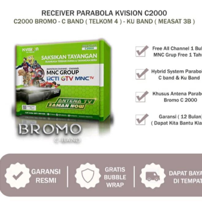 Receiver Parabola Kvision Bromo C2000 HD/ Receiver K-Vision Hybrid