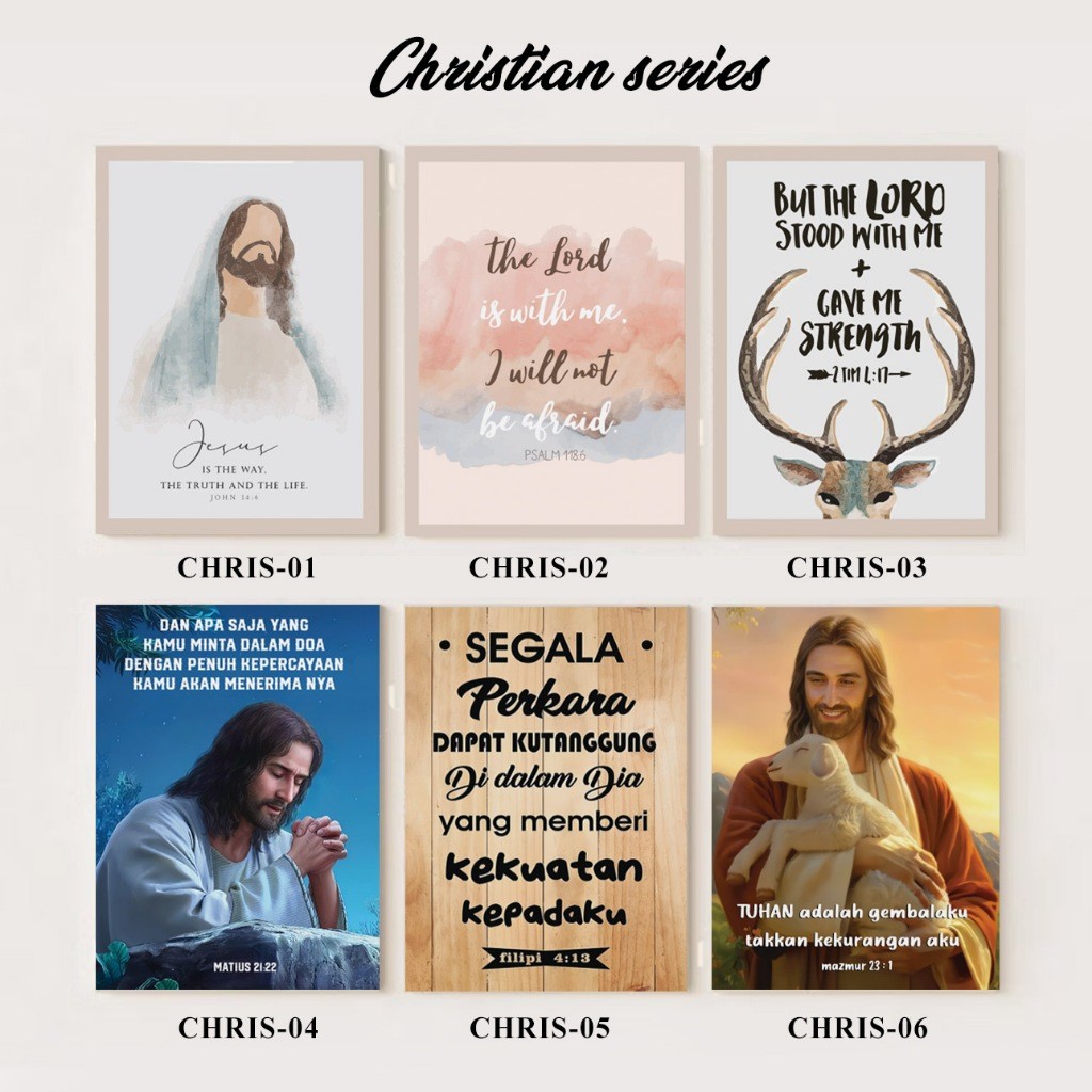 hiasan dinding kamar aesthetic | hiasan dinding rohani kristen - Poster Ayat Alkitab